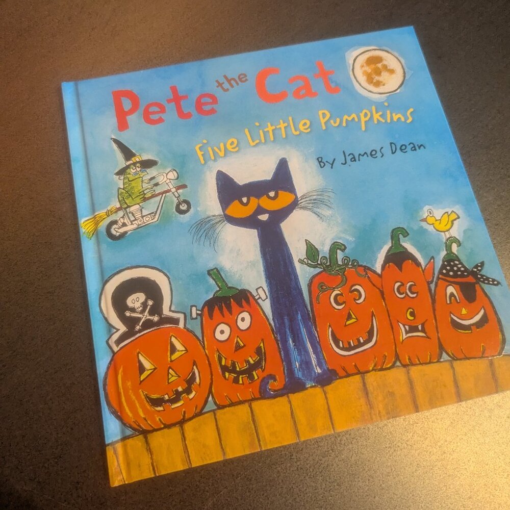 Pete the Cat Five Little Pumpkins Hardcover Picture Book - 3/$10